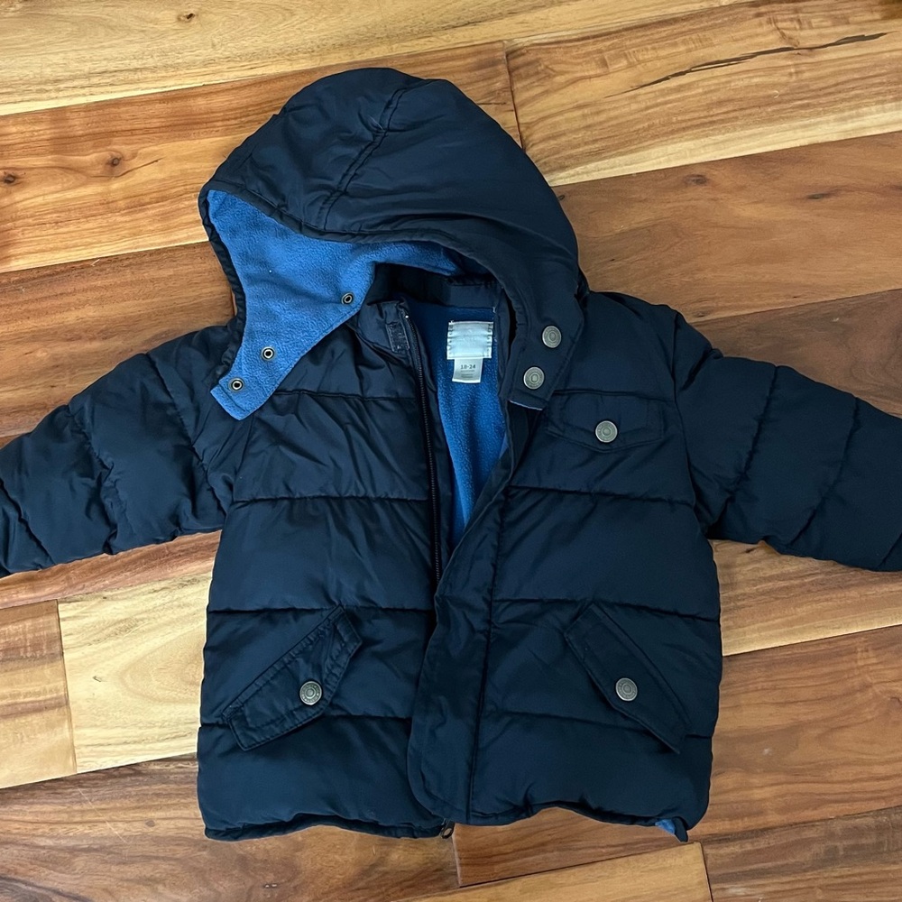 Old Navy Dark Blue Kids Puffer Jacket
